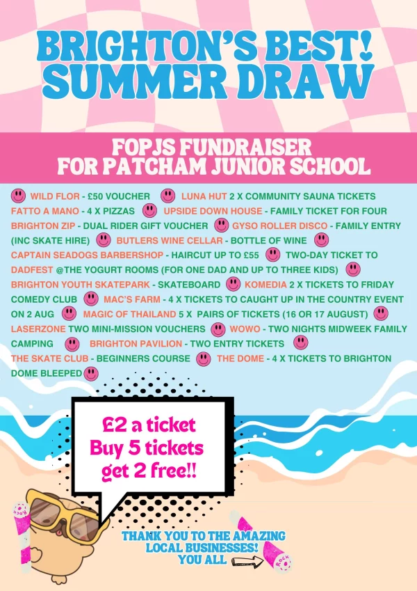 Brighton's Best! Summer Draw by FOPJS promotional image